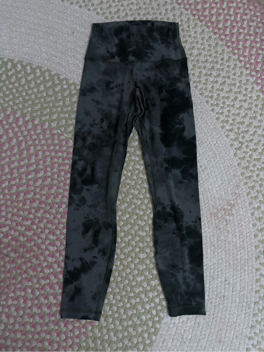 lululemon athletica Black Tie-Dye High-Rise Leggings